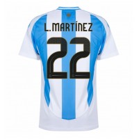 Argentina Lautaro Martinez #22 Replika Hemmatröja Copa America 2024 Kortärmad